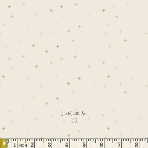 Cross Stitching Tawny TAT39911 | Tails & Threads by Patty Basemi | Art Gallery Fabrics | Continuous Yardage | Fat Quarter | Quilting Cotton