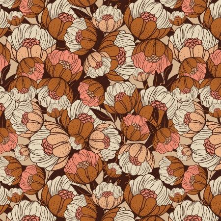 Wild Flora Warm AC401-WA4 | Scout Lake by Ash Cascade | Cotton + Steel | Continuous Yardage | Fat Quarter | Quilting Fabric