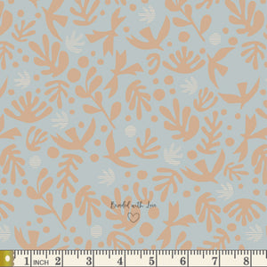 Boho Birds Glacier DUV60205 | Duval by Suzy Quilts | Art Gallery Fabrics | Continuous Yardage | Fat Quarters | Quilting Fabric