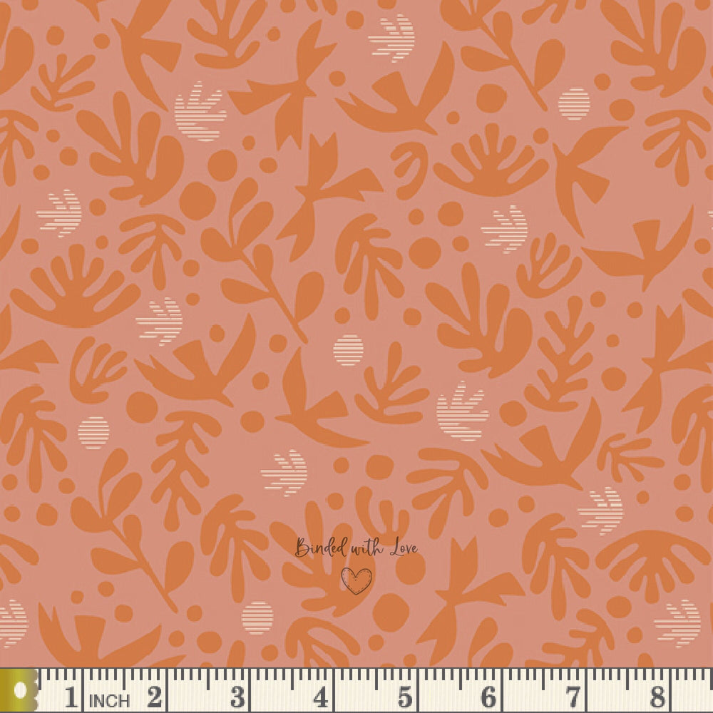 Boho Birds Snapdragon DUV60105 | Duval by Suzy Quilts | Art Gallery Fabrics | Continuous Yardage | Fat Quarters | Quilting Fabric