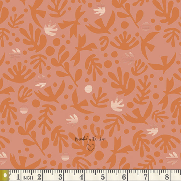 Boho Birds Snapdragon DUV60105 | Duval by Suzy Quilts | Art Gallery Fabrics | Continuous Yardage | Fat Quarters | Quilting Fabric