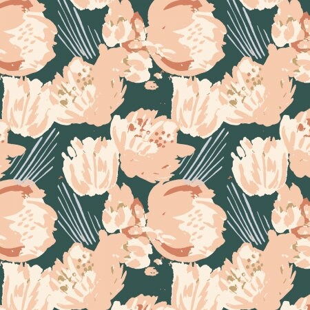 Cactus Flower Fig LI200-FI1 | Arroyo Sol by Lissie Teehee | Cotton + Steel | Quilting Cotton | Continuous Yardage | End of Bolt | Destash