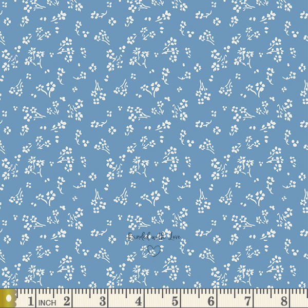 Sprinkled Florets Sky TBL89510 | True Blue by Maureen Cracknell | Art Gallery Fabrics | Quilting Fabric | Continuous Yardage | Fat Quarter