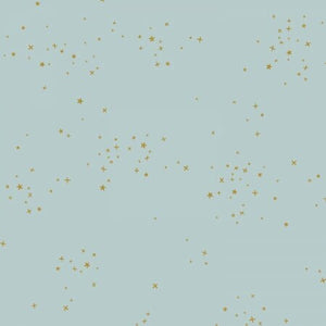 Freckles Ice Blue Metallic CS100-IC19M | Cotton + Steel Basics | Continuous Yardage | Fat Quarter | Quilting Cotton