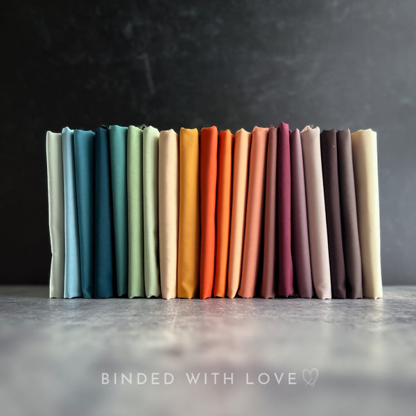 Signature Pure Solids Full Collection by Suzy Quilts | 20 Solids | Art Gallery Fabrics | Fat Quarter Bundle | Half Yard Bundle