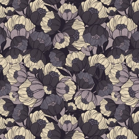 Wild Flora Plum AC401-PL1 | Scout Lake by Ash Cascade | Cotton + Steel | Continuous Yardage | Fat Quarter | Quilting Fabric