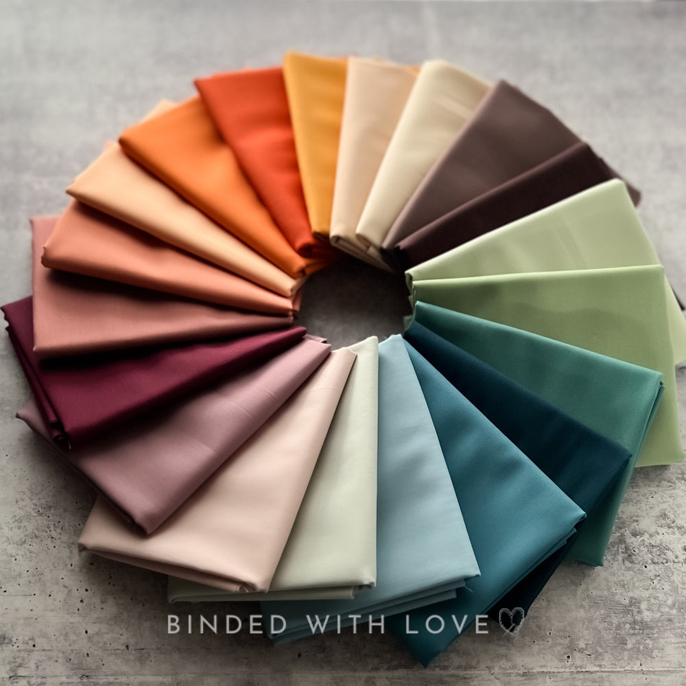 Signature Pure Solids Full Collection by Suzy Quilts | 20 Solids | Art Gallery Fabrics | Fat Quarter Bundle | Half Yard Bundle