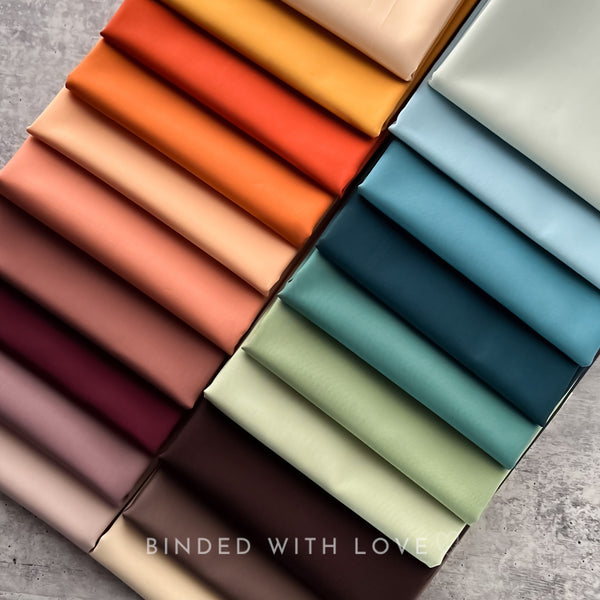 Signature Pure Solids Full Collection by Suzy Quilts | 20 Solids | Art Gallery Fabrics | Fat Quarter Bundle | Half Yard Bundle