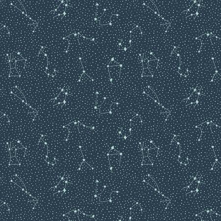 Galaxy Dark Sky CC406-DS1 | Cosmic Sea by Callie and Co | Cotton + Steel | Continuous Yardage | End of Bolt | Destash