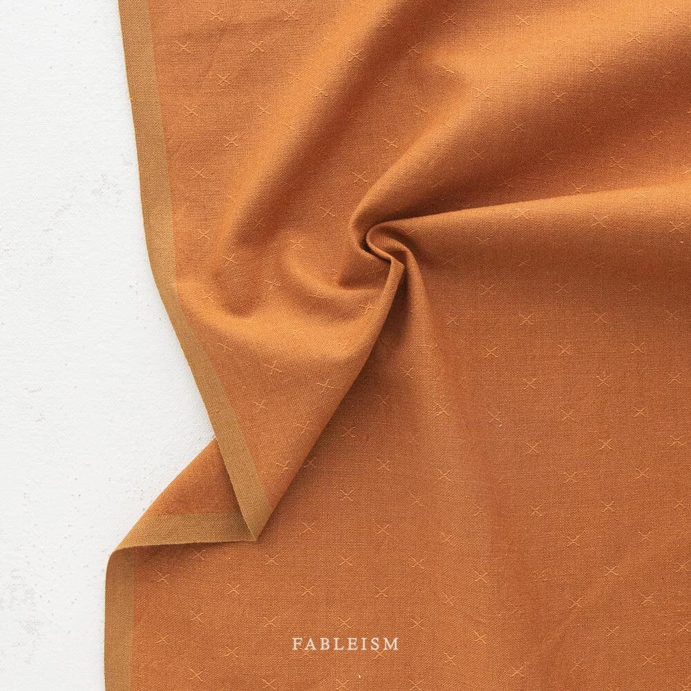 Cider FSW-09-CIDER | Sprout Woven by Fableism Supply Co. | Continuous Yardage | Fat Quarter | Cotton Yarn Dyed Wovens