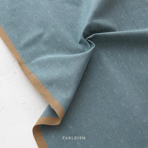 Ocean FSW-22-OCEAN | Sprout Woven by Fableism Supply Co. | Continuous Yardage | Fat Quarter | Cotton Yarn Dyed Wovens
