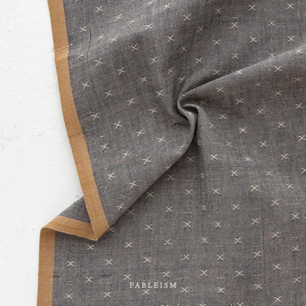 Pepper FSW-28-PEPPER | Sprout Woven by Fableism Supply Co. | Continuous Yardage | Fat Quarter | Cotton Yarn Dyed Wovens