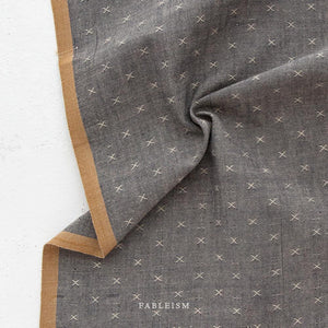 Pepper FSW-28-PEPPER | Sprout Woven by Fableism Supply Co. | Continuous Yardage | Fat Quarter | Cotton Yarn Dyed Wovens