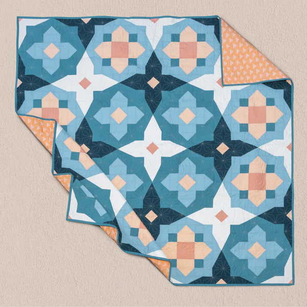 Garden Glow Quilt by Toad & Sew | Paper Quilt Pattern | Intermediate Skill Level Quilt Pattern | Modern Quilt Pattern