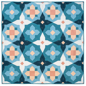 Garden Glow Quilt by Toad & Sew | Paper Quilt Pattern | Intermediate Skill Level Quilt Pattern | Modern Quilt Pattern