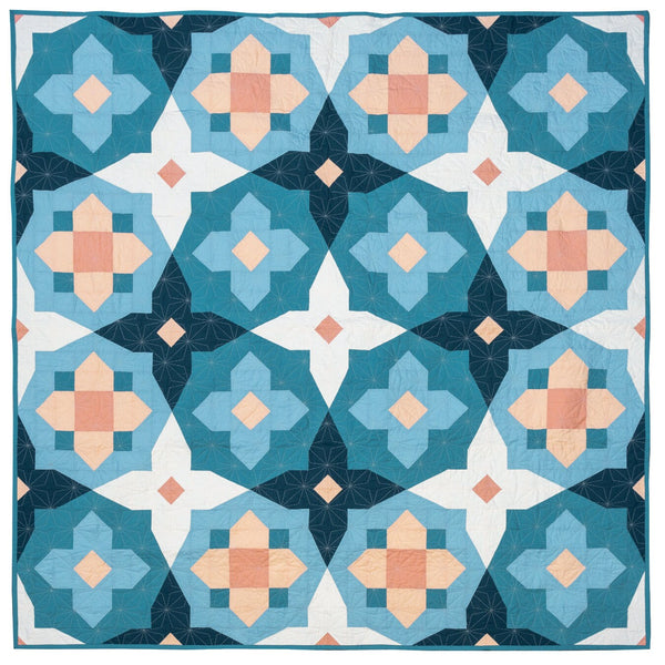 Garden Glow Quilt by Toad & Sew | Paper Quilt Pattern | Intermediate Skill Level Quilt Pattern | Modern Quilt Pattern