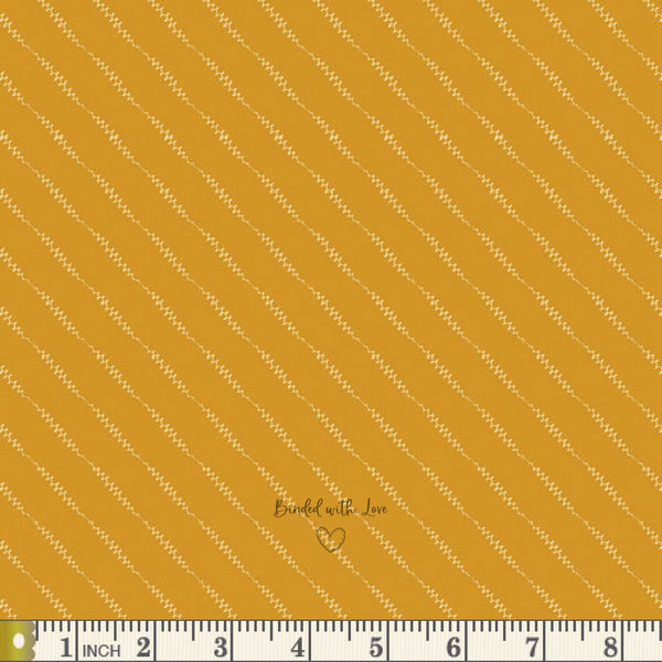 A Stitch in Time Ochre SEW24906 | #Sew Obsessed by AGF Studio | Art Gallery Fabrics | Quilting Fabric | Continuous Yardage | Fat Quarter