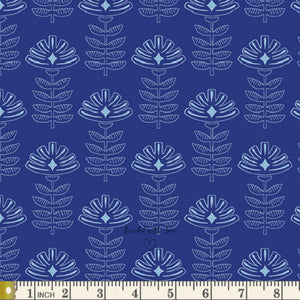 Etched Blooms Cobalt TBL89512 | True Blue by Maureen Cracknell | Art Gallery Fabrics | Yardage | Fat Quarter | End of Bolt | Destash