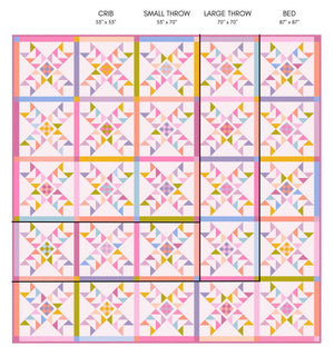 Birdling Quilt Pattern by Prairie Quilt Co. | Paper Pattern | Confident Beginner Quilt Pattern | Modern Quilt Pattern