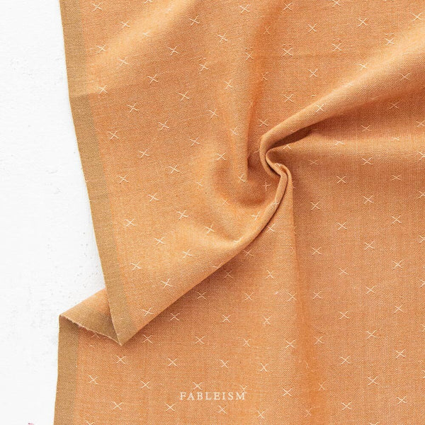 Sun Glow FSW-08-SUN-GLOW | Sprout Woven by Fableism Supply Co. | Continuous Yardage | Fat Quarter | Cotton Yarn Dyed Wovens