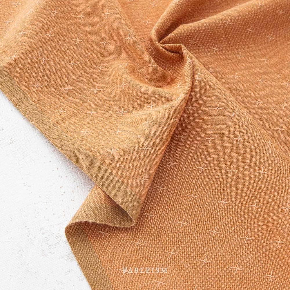 Sun Glow FSW-08-SUN-GLOW | Sprout Woven by Fableism Supply Co. | Continuous Yardage | Fat Quarter | Cotton Yarn Dyed Wovens
