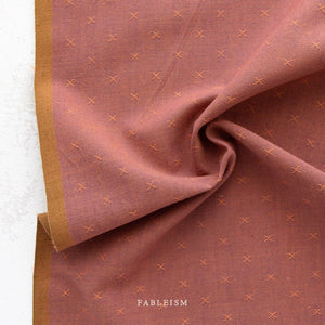 Spicy FSW-105-SPICY | Sprout Woven by Fableism Supply Co. | Continuous Yardage | Fat Quarter | Cotton Yarn Dyed Wovens
