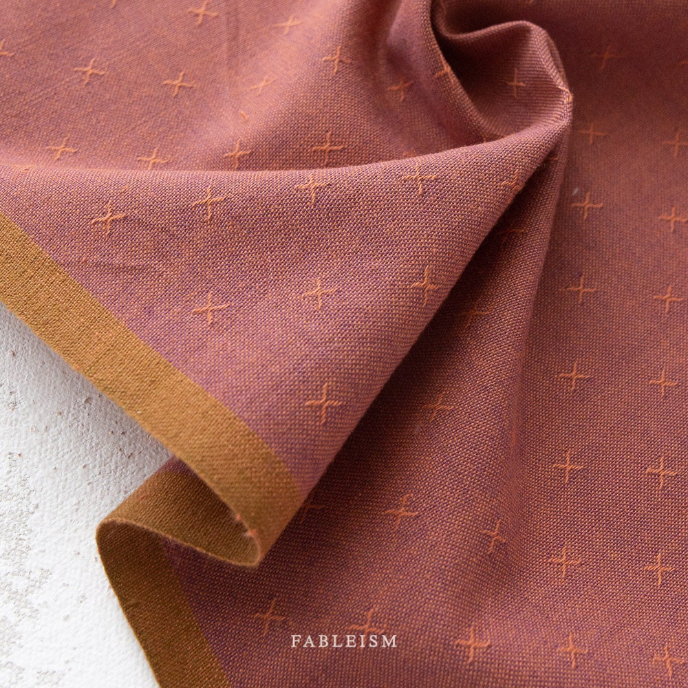 Spicy FSW-105-SPICY | Sprout Woven by Fableism Supply Co. | Continuous Yardage | Fat Quarter | Cotton Yarn Dyed Wovens