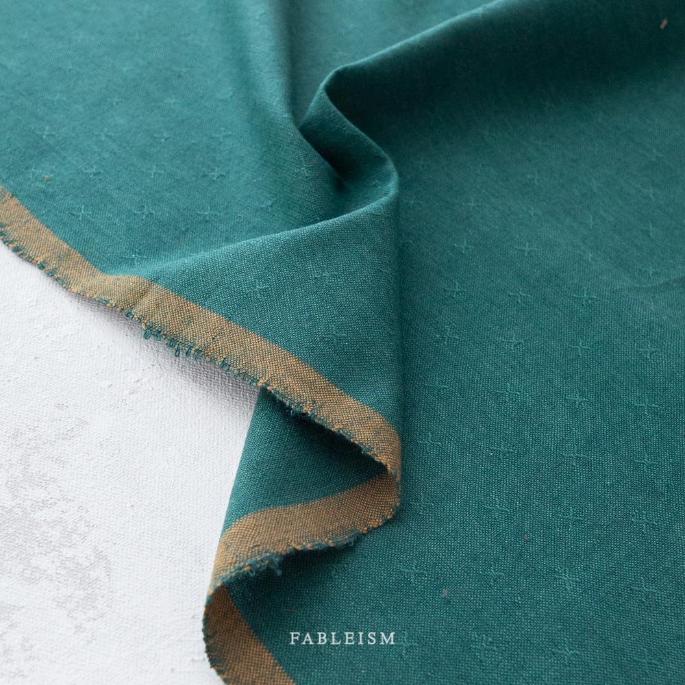 Mallard FSW-16-MALLARD | Sprout Woven by Fableism Supply Co. | Continuous Yardage | Fat Quarter | Cotton Yarn Dyed Wovens