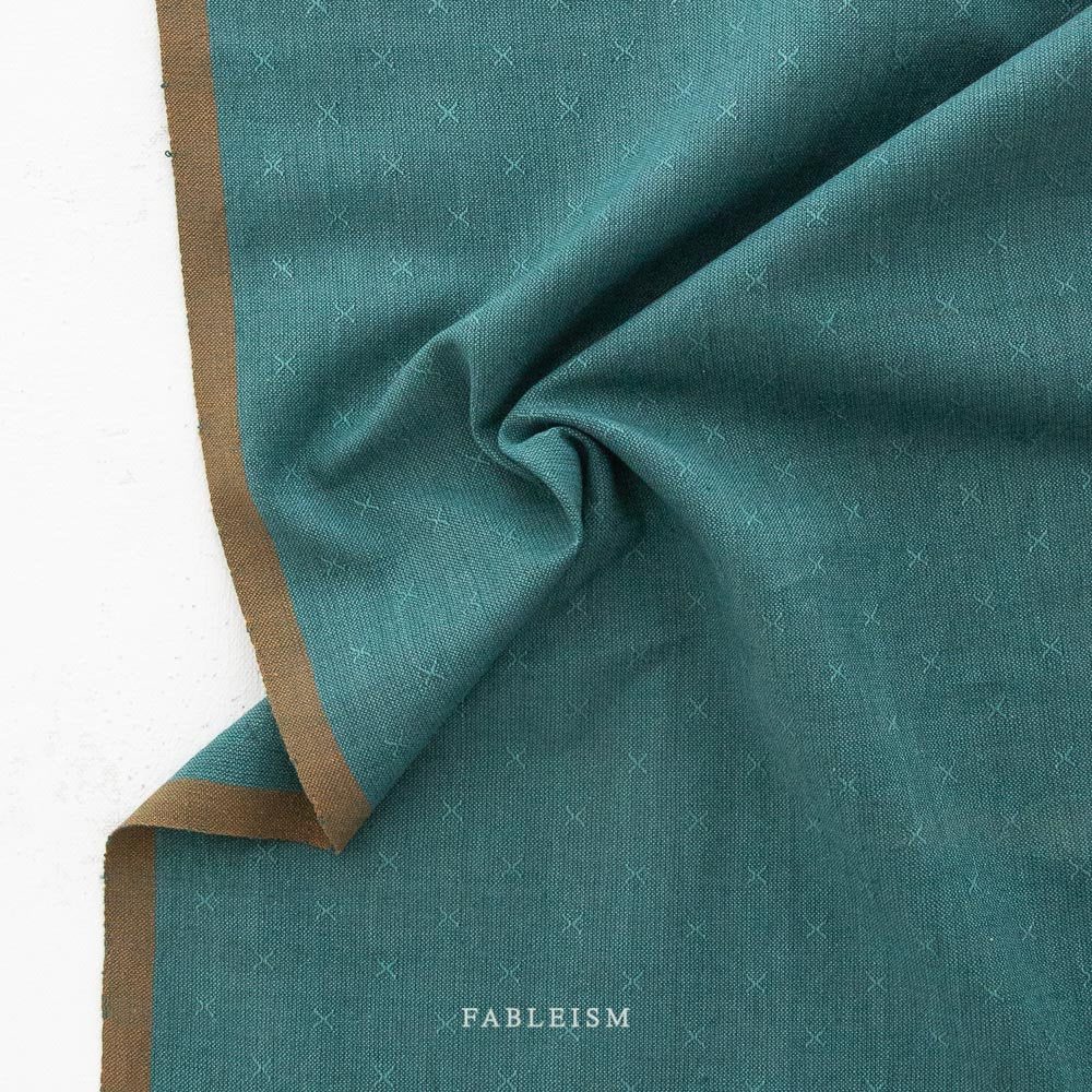 Mallard FSW-16-MALLARD | Sprout Woven by Fableism Supply Co. | Continuous Yardage | Fat Quarter | Cotton Yarn Dyed Wovens
