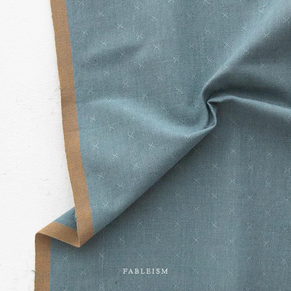 Ocean FSW-22-OCEAN | Sprout Woven by Fableism Supply Co. | Continuous Yardage | Fat Quarter | Cotton Yarn Dyed Wovens