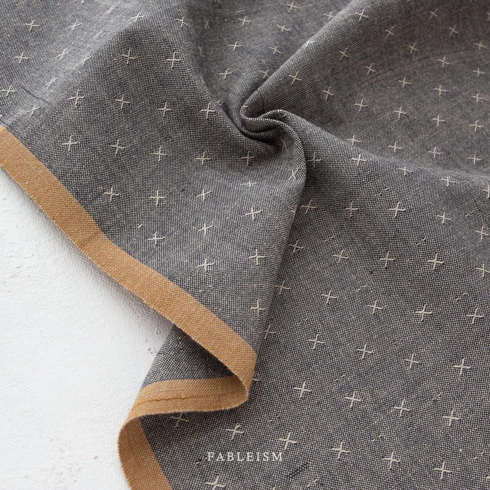 Pepper FSW-28-PEPPER | Sprout Woven by Fableism Supply Co. | Continuous Yardage | Fat Quarter | Cotton Yarn Dyed Wovens