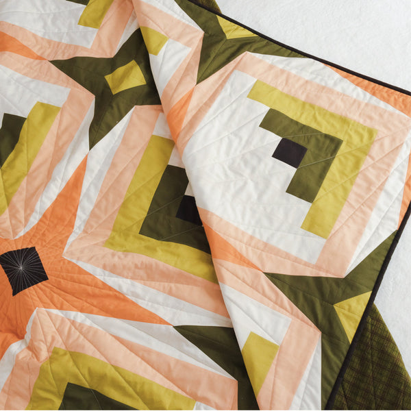 Sky Cabin Quilt by Toad & Sew | Paper Quilt Pattern | Intermediate Skill Level Quilt Pattern | Modern Quilt Pattern