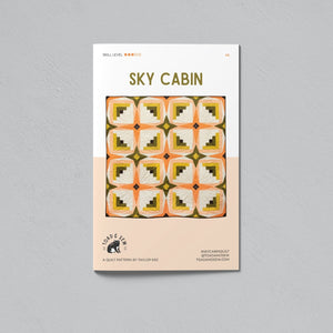 Sky Cabin Quilt by Toad & Sew | Paper Quilt Pattern | Intermediate Skill Level Quilt Pattern | Modern Quilt Pattern