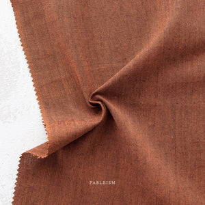 Cinnabar ECW-NOC-06-CINNABAR | Everyday Chambray Nocturne by Fableism Supply Co. | Continuous Yardage | Fat Quarter