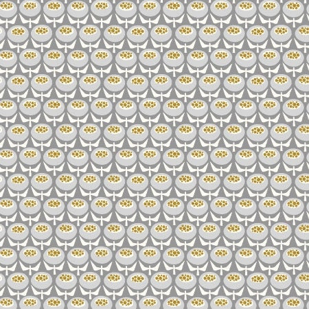 Buttercup Gray Skies Metallic LV804-GS4M | Early Twilight Collaborative by Cotton + Steel | Continuous Yardage | Fat Quarter | Quilting