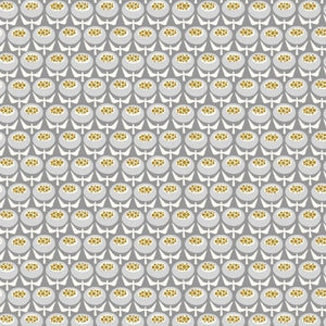 Buttercup Gray Skies Metallic LV804-GS4M | Early Twilight Collaborative by Cotton + Steel | Continuous Yardage | Fat Quarter | Quilting