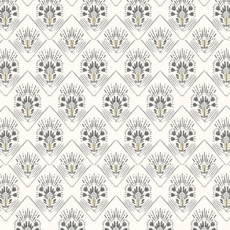 Desert Garden Half Moon Crest Metallic LI201-HM4M | Early Twilight Collaborative by Cotton + Steel | Yardage | Fat Quarter | Quilting