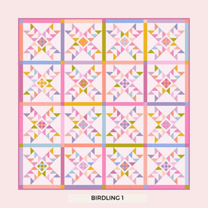 Birdling Quilt Pattern by Prairie Quilt Co. | Paper Pattern | Confident Beginner Quilt Pattern | Modern Quilt Pattern