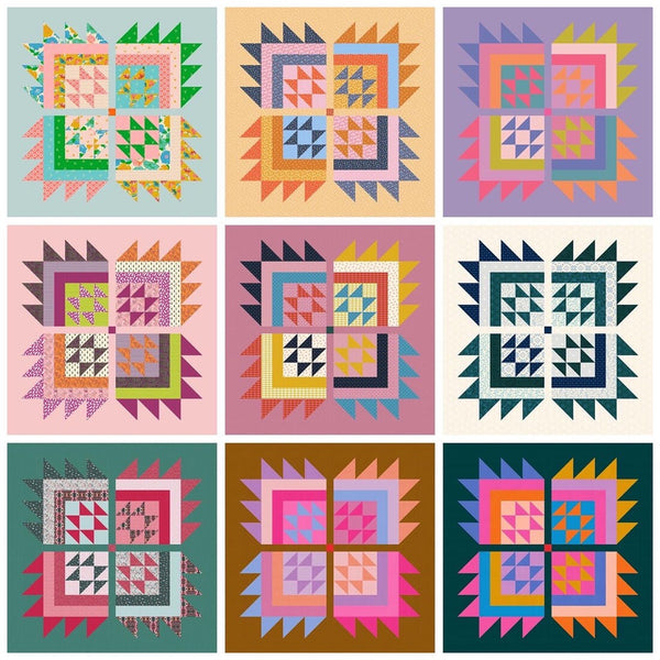 Bear Camp Quilt Pattern by Prairie Quilt Co. | Paper Pattern | Confident Beginner Quilt Pattern | Modern Quilt Pattern