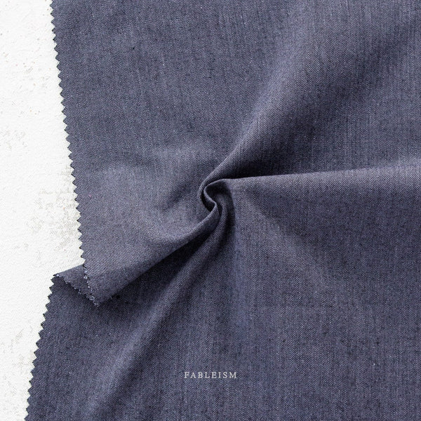 Galaxy ECW-NOC-11-GALAXY | Everyday Chambray Nocturne by Fableism Supply Co. | Continuous Yardage | Fat Quarter | Cotton Yarn Dyed Wovens