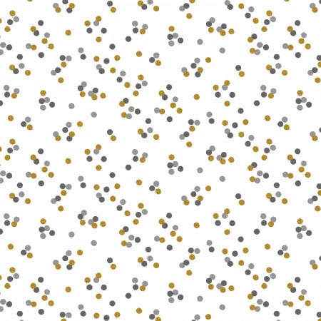 Billy Balls Gray Showers Metallic EM304-GS4M | Early Twilight Collaborative by Cotton + Steel | Continuous Yardage | Fat Quarter | Quilting