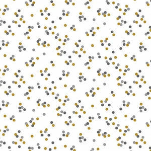 Billy Balls Gray Showers Metallic EM304-GS4M | Early Twilight Collaborative by Cotton + Steel | Continuous Yardage | Fat Quarter | Quilting