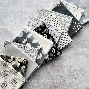 Early Twilight Collaborative Collection | 13 Metallic Prints | Cotton + Steel | Quilting Bundle | January Toad Spo