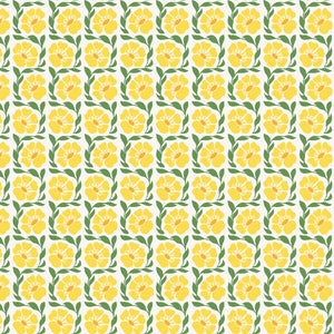 Fragrant Yellow LV803-YE3 | Sweet Floral Scent by Loes van Oosten | Cotton + Steel | Continuous Yardage | Fat Quarter