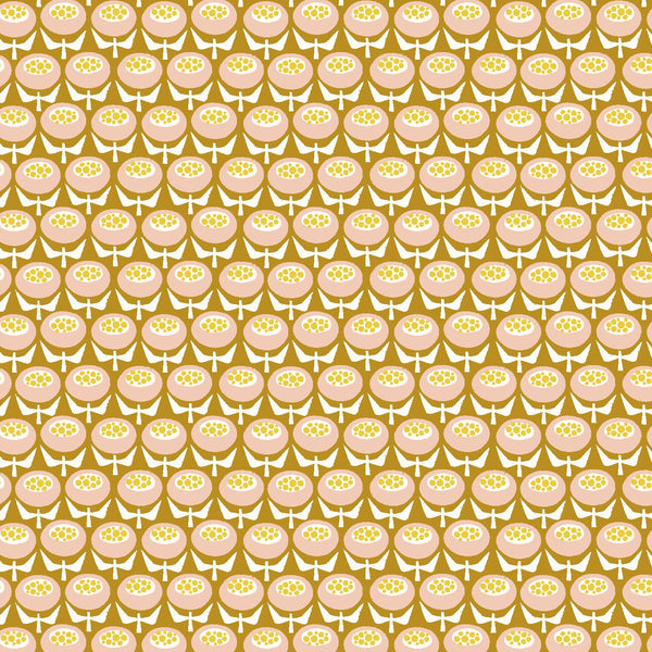 Buttercup Yellow LV804-YE3 | Sweet Floral Scent by Loes van Oosten | Cotton + Steel | Continuous Yardage | Fat Quarter