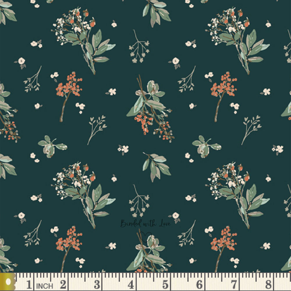 Herbage Viridian JUN22113 | Juniper by Sharon Holland | Art Gallery Fabrics | Continuous Yardage | Fat Quarter | Quilting Fabric