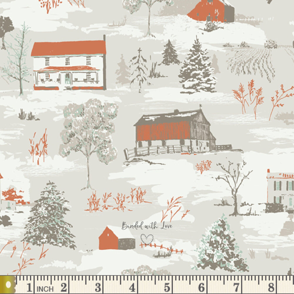 Farmhouse Winter JUN22108 | Juniper by Sharon Holland | Art Gallery Fabrics | Continuous Yardage | Fat Quarter | Quilting Fabric