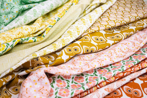 Buttercup Brick LV804-BR2 | Sweet Floral Scent by Loes van Oosten | Cotton + Steel | Continuous Yardage | Fat Quarter
