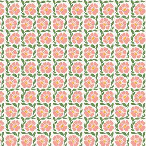 Fragrant Pink LV803-PI2 | Sweet Floral Scent by Loes van Oosten | Cotton + Steel | Continuous Yardage | Fat Quarter