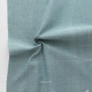 Bay Leaf ECW-06-BAY-LEAF | Everyday Chambray by Fableism Supply Co. | Continuous Yardage | Fat Quarter | Yarn Dyed Wovens